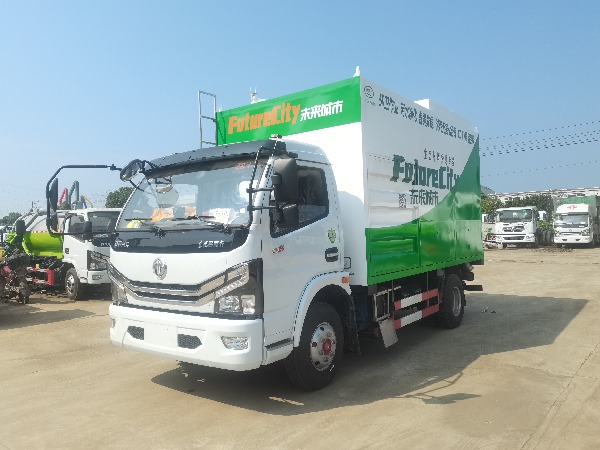 國(guó)六東風(fēng)多利卡D7款雙疊螺機(jī)吸污凈化處理車